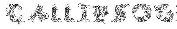 Callipsografia font preview
